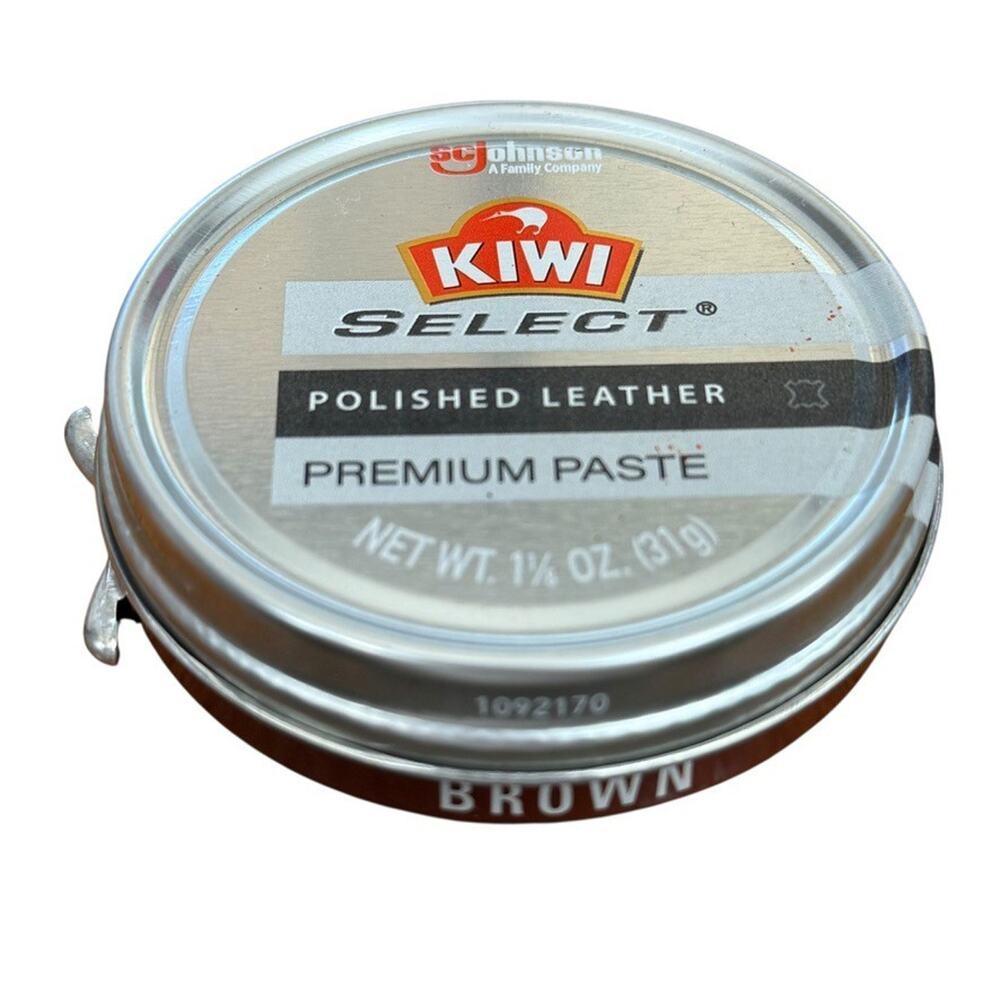 Kiwi Brown Shoe Polish Select Premium Paste 1.13 oz 31 g High End Leather Care
